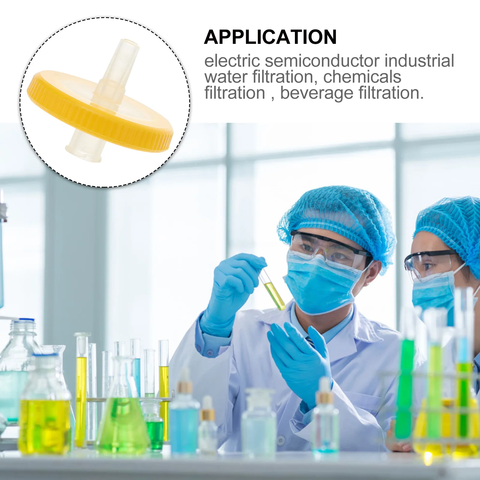 25 Pcs Filter Syringe Filters Equipment Membrane Plastic Holder Green