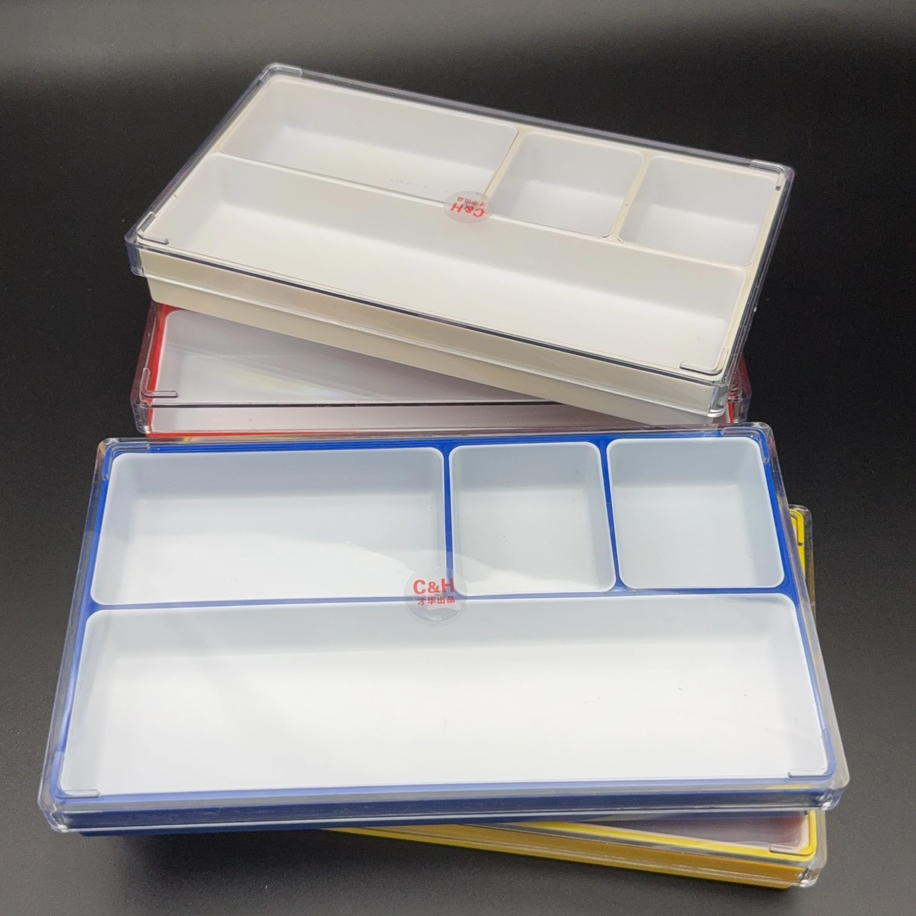 Watch Repair Tools, Watch/Case Storage Box, Watch Parts Display Tray with 4 Compartments For Watchmakers
