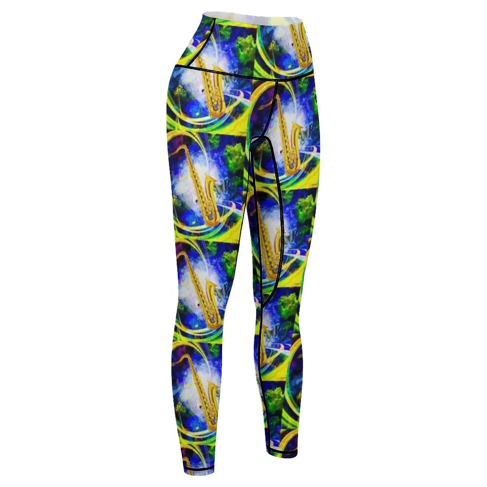 SAXOPHONE Leggings gym top jogging pants Womens Leggings