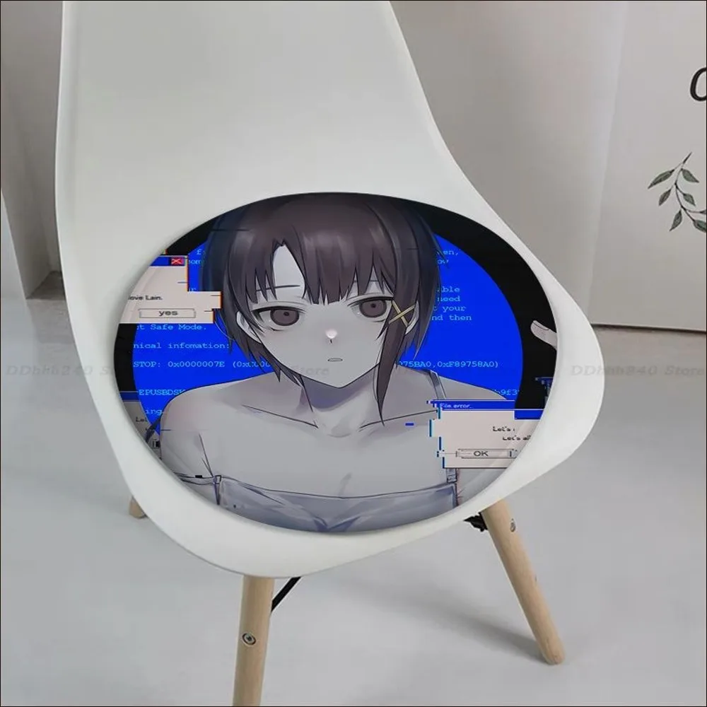 Serial Experiments Lain Cushion Mat Modern Minimalist Style Plush Cushion Back Cushion Soft Comfortable 50x50cm Cushion Pads