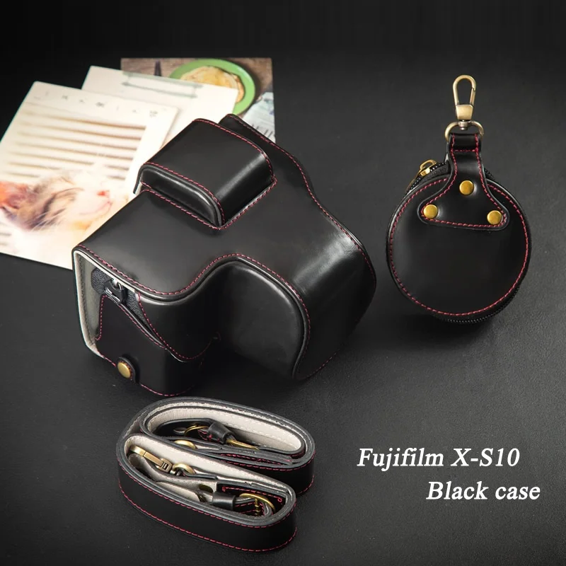 Luxury PU Leather Camera Case Bag Pouch For Fujifilm XS10 X-S10 With 15-45mm 18-55mm Lens