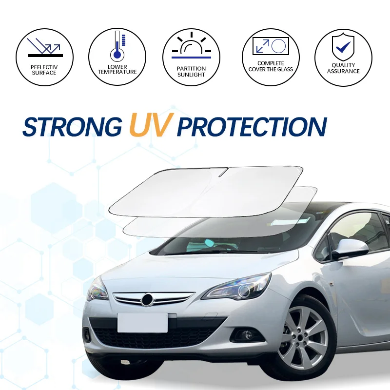 

Car Windshield Sun Shade For Opel Astra 2005-2019 Sunshade Summer Visor Protector Foldable Blocks UV Rays Protection Accessories