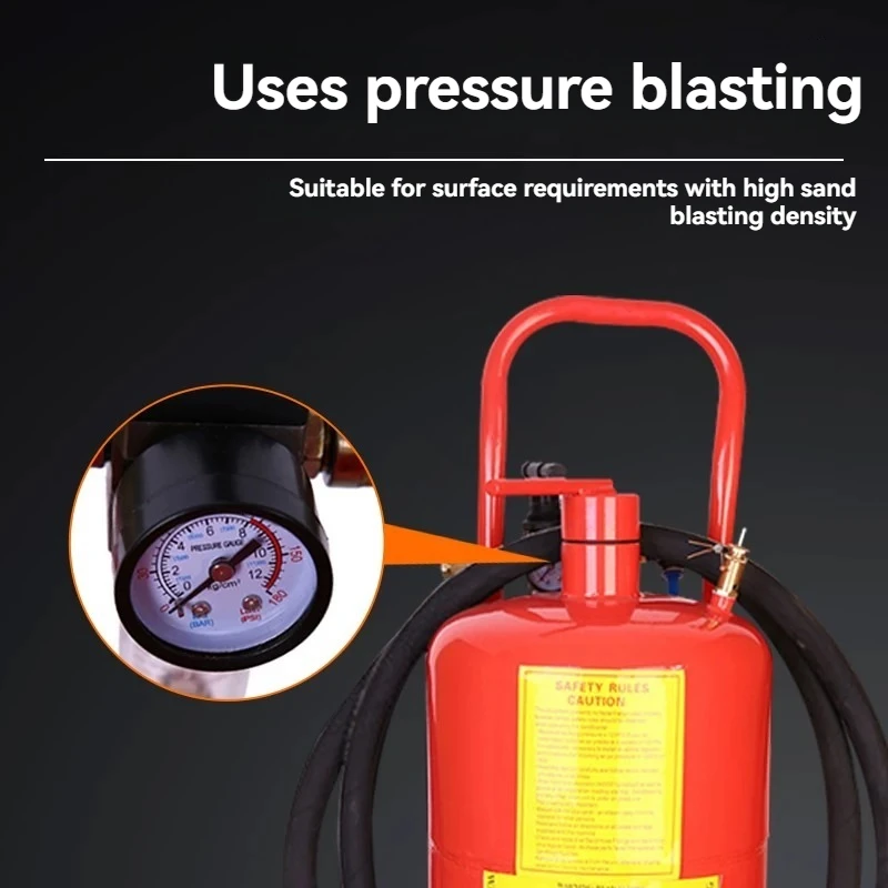 Mobile Manual Sandblasting Machine, High Pressure Sand Blaster for Rust Removal, Refurbishing & Oxide Scale Elimination