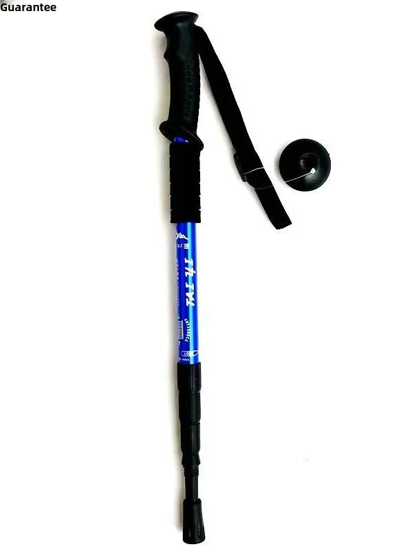 Ultra-Light Titanium Alloy Hiking Cane Anti-Slip Mountain Climbing Stick Outdoor Travel Walking Stick Shock Absorption System