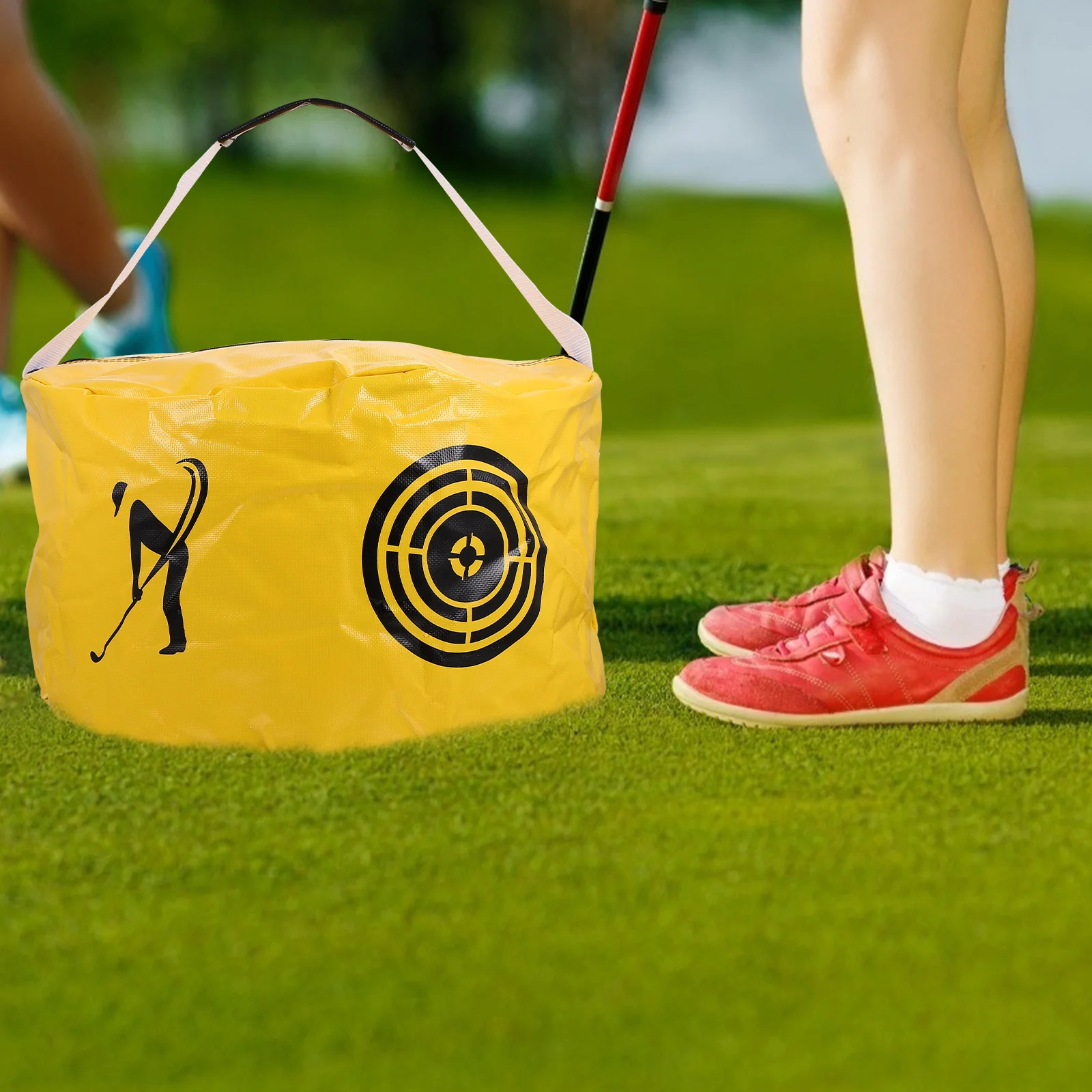 Golf Swing Training Bag Heavy Duty Practice Swing Trainer for Accuracy Improvement Reliable Hitting Strike Bag Exercise