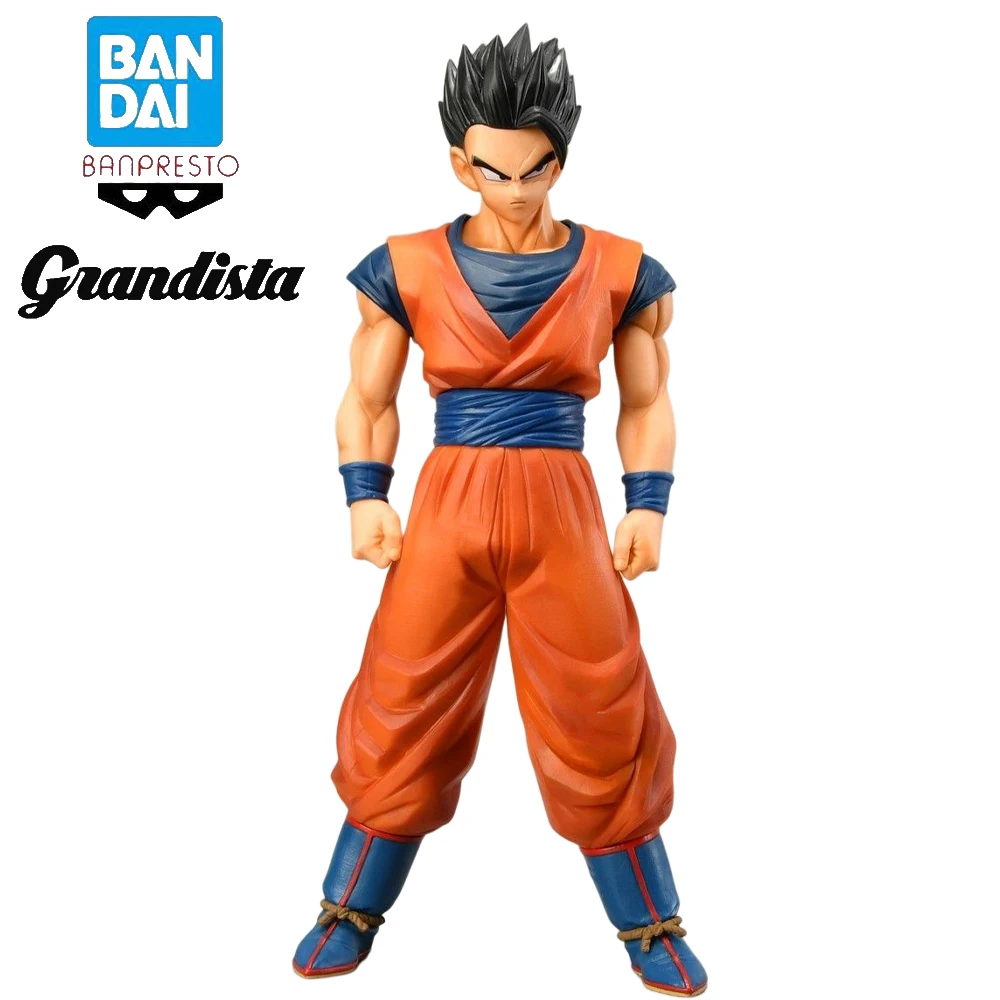 Dragon Ball Son Gohan Action Figure Grandista Genuine Bandai Banpresto Black Hair Normal 27CM Anime Collection Model Toys Gifts