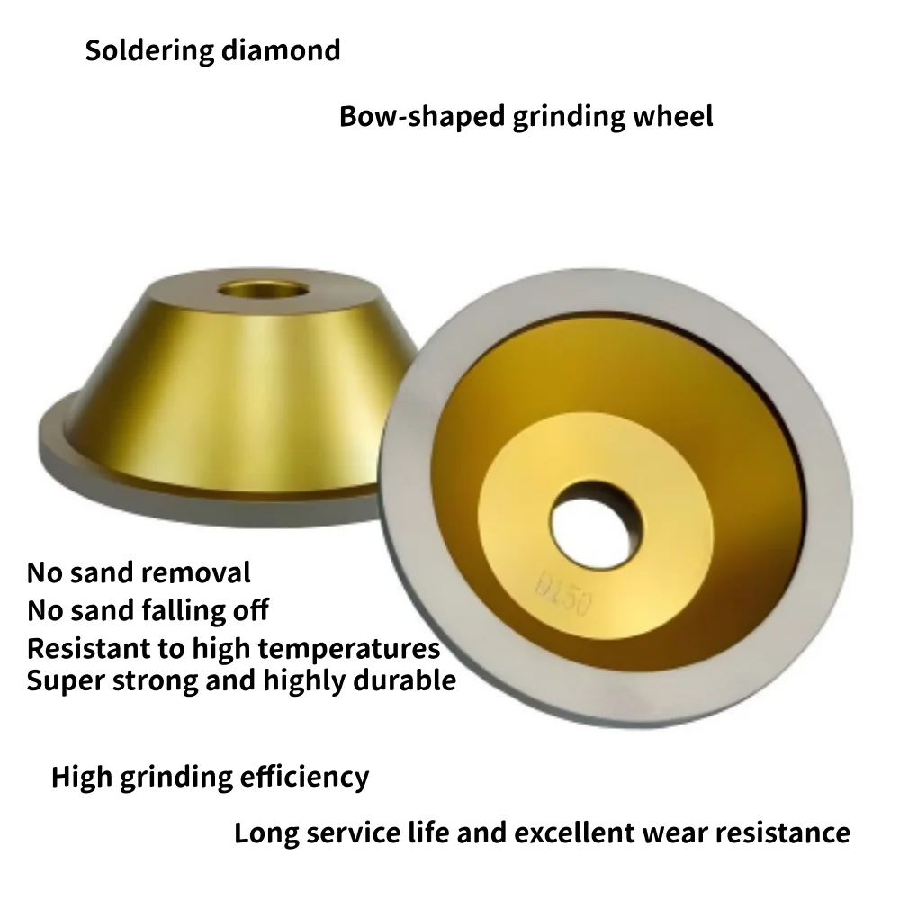 

Brazed Alloy Bowl Abrasive Disc Grinding Wheel 45 Degree Diamond Slant Edge for Tungsten Steel Ceramic Milling Cutter