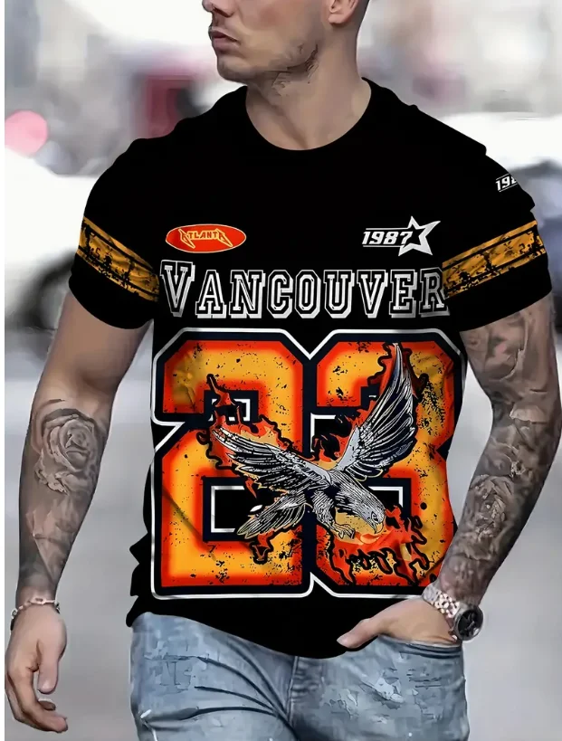 

Men's retro sports team uniform size 23 pattern short sleeved T-shirt baseball jersey women's sports shirt