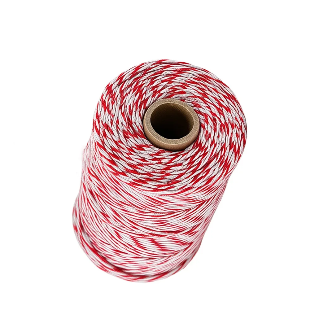 200m Outdoor Fence Rope 2mm Thick for For livestock Enclosure Cattle Sheep Goats Boar Stainless Steel Nylon Blend