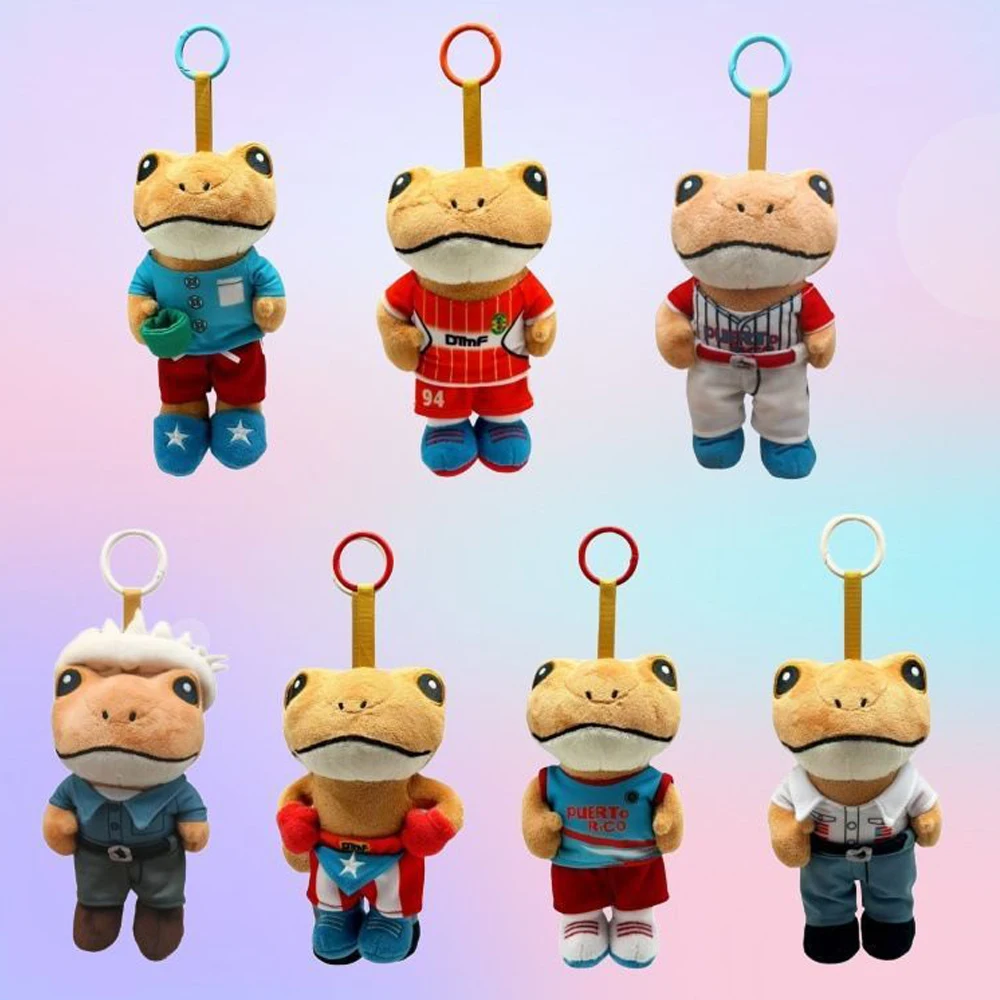 プエルトリコ風カエルのぬいぐるみ、バッドバニー、エルサポコンチョのぬいぐるみ、ユニークで珍しいコレクターズアイテム、ファンへのギフト、レゲトン音楽