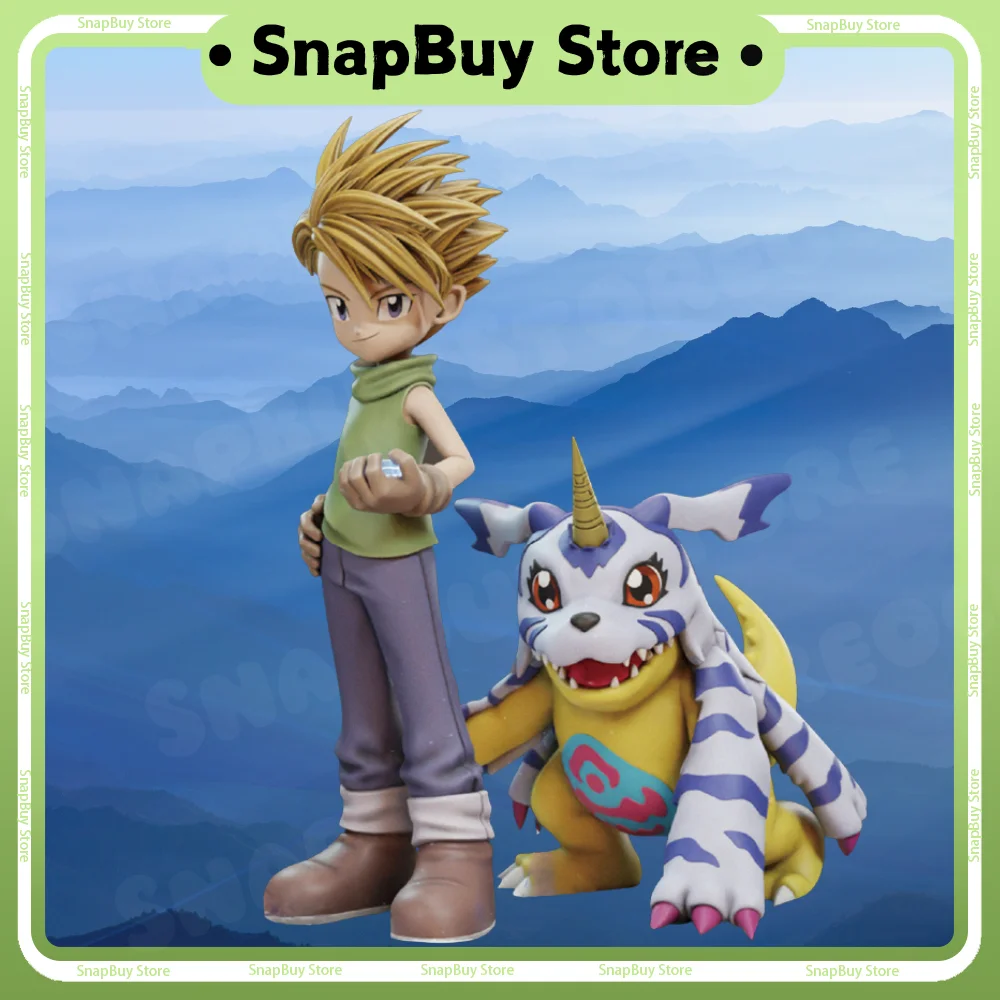 

16.5cm Anime Digimon Adventure Figure Ishida Yamato And Gabumon Anime Figure Pvc Collectible Ornament Model Birthday Toys Gifts