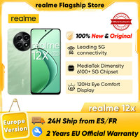 realme 12x 5G Smartphone MediaTek Dimensity 6100+ 6.83'' 120Hz OLCD Display 5000mAh Battery 50MP AI Camera NFC Global Version