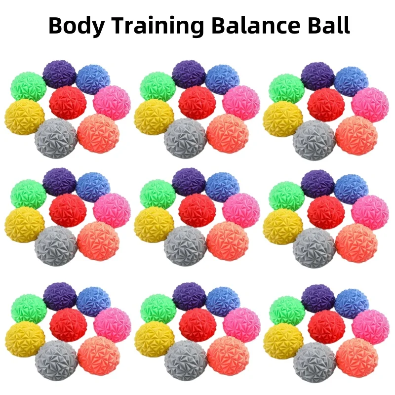 1pc Yoga Exercise Pineapple Ball, Half Round Foot Massage Ball, Balance Ball For Body Training, Muscle Relaxation