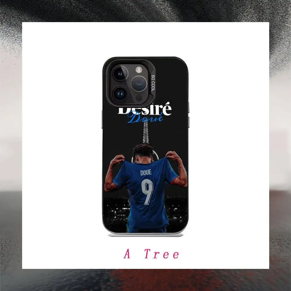 Football D-Desire D-Doues Phone Case For iPhone17, 16,15,14,13,12 Pro Max Black Candy Matte Shockproof Cover