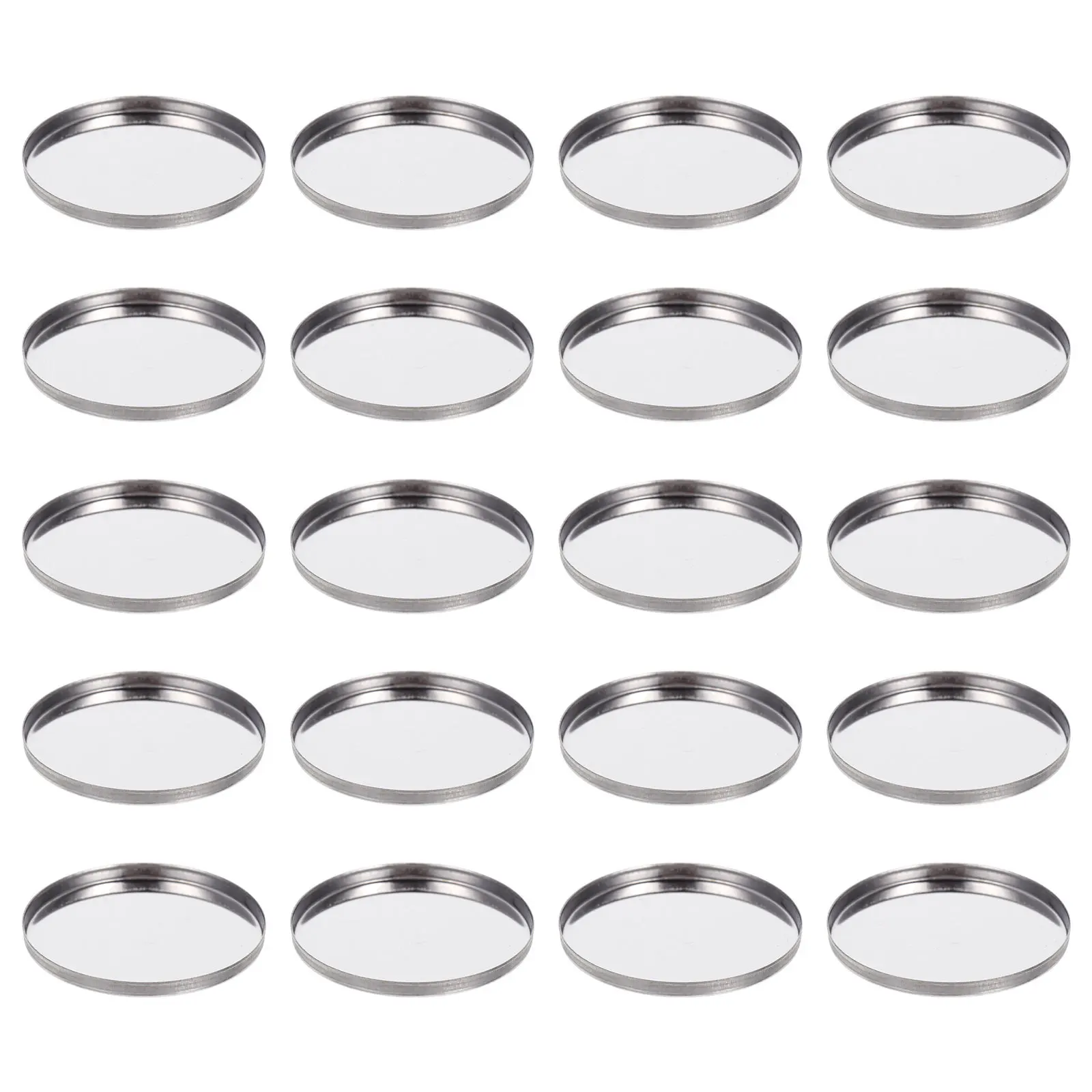 

20pcs Eyeshadow Palette Empty Metal Storage Plates Premium Organizer For Travel Home Diy Refillable Case Blusher Holder