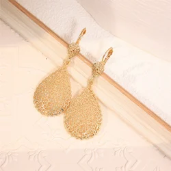 Moroccan Bride Earrings Women's Wedding Jewelry Earrings Pendant French Hook Design Master Carved Jewelry
