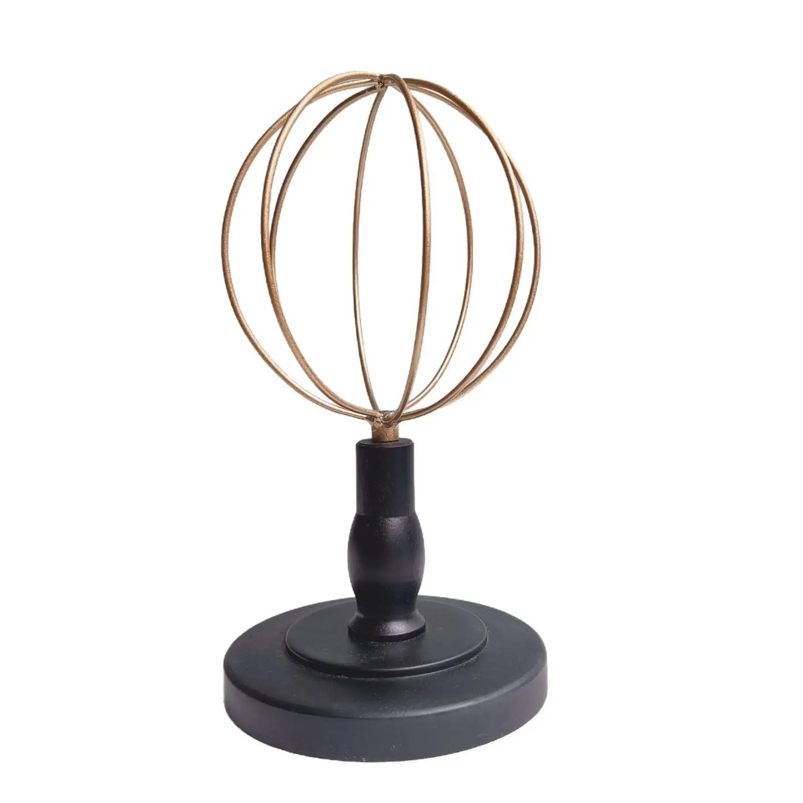 Hats Coat Rack Stand with Iron Gold Frame Wood Circular Base Hat Holder for Storage Display Organizer for Retail Shelves