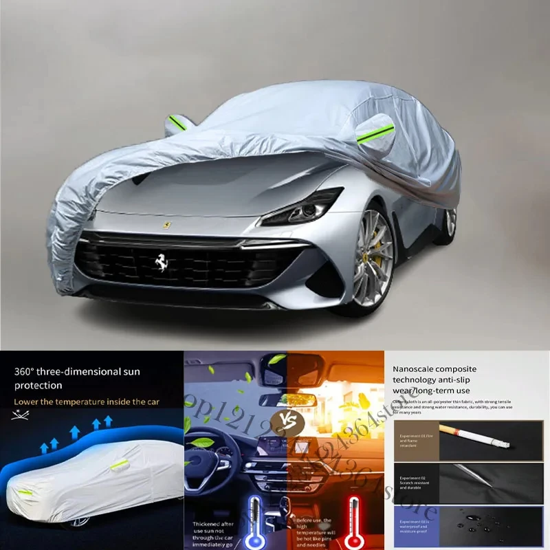 

For-Ferrari-BR20 Auto Anti snow Anti dust Anti-uv Anti peeling paint And Anti Rainwater 210t car cover Car cover protection