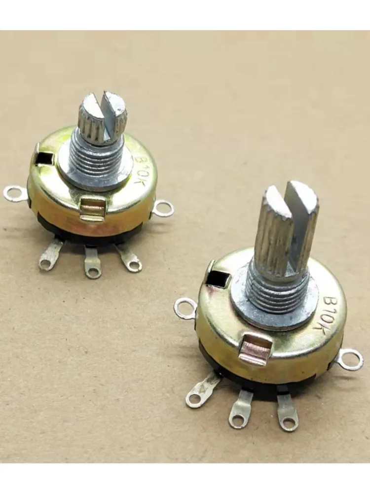 Potentiomètre à pied plat RV17 Type B10K, 3 pièces, avec interrupteur pour ajuster le Volume du pas, longueur de la poignée 10/15MM