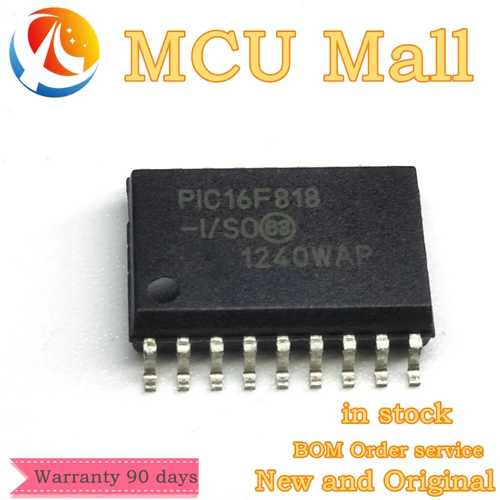 in stock 1PCS  PIC16F818-I/SO PIC16F818 16F818 SOP18 IC