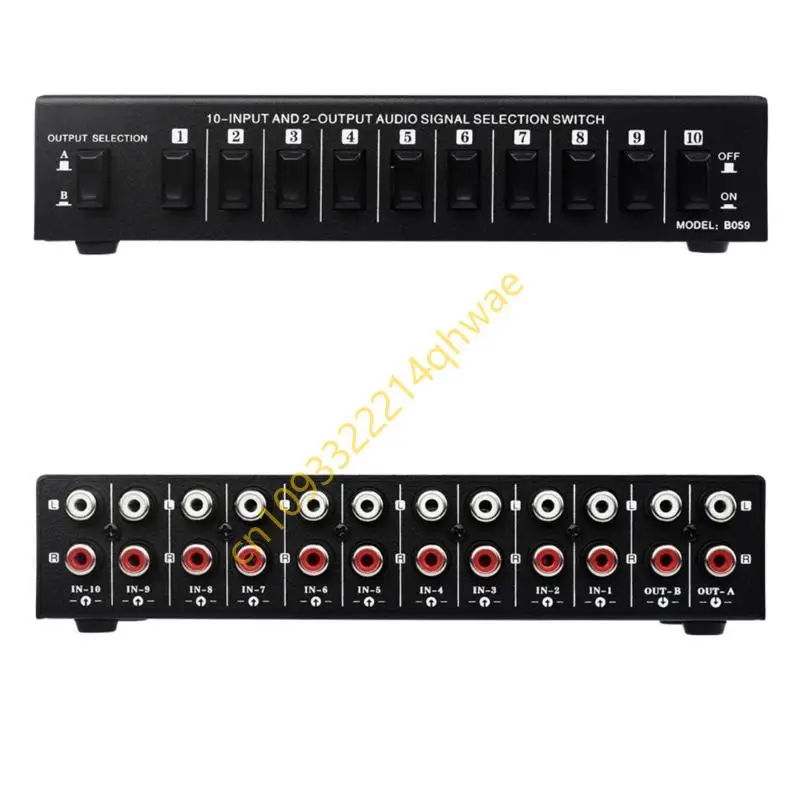 Pilihan sinyal sumber yang nyaman splitters 10 in 2 out switcher box