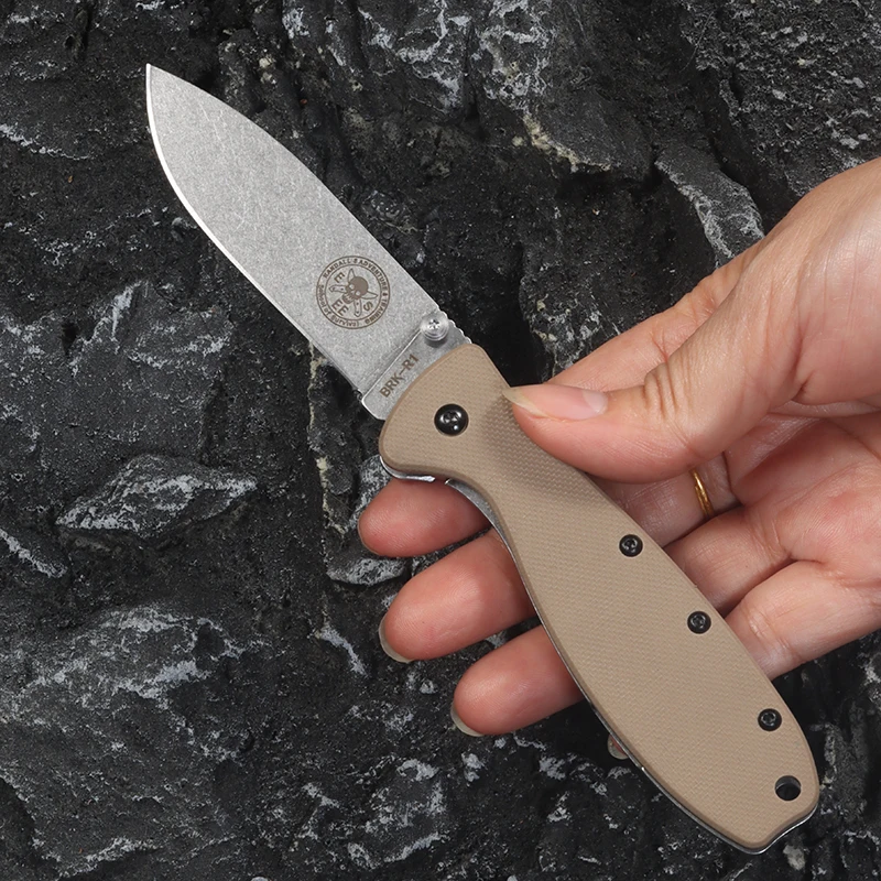 Folding pocket knife AUS-10A Steel blade Outdoor Survival Tactical Knife EDC Hunting portable self-defense tool