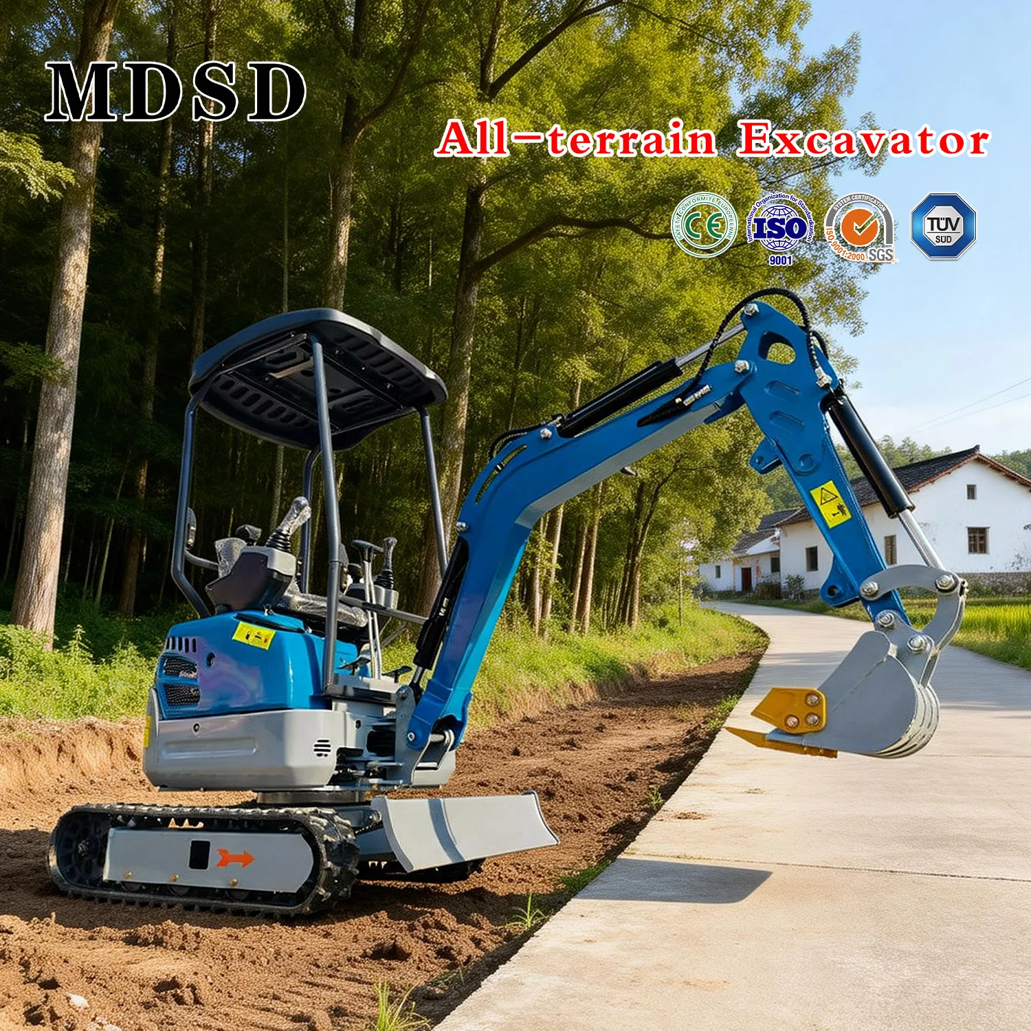 

Multifunctional Home Use Mini Excavator 0.8-3 Ton Crawler Type Kubota Diesel Engine Small Digger CE/EPA Free Shipping