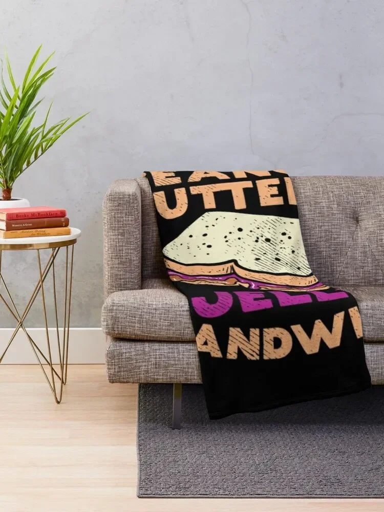 I Love Peanut Butter And Jelly sandwich Throw Blanket Summer Beddings Hairy Quilt Travel Blankets