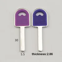 10 unids/lote llave detentadora de disco en blanco de Color para cobertizo, cadena, puerta, garaje