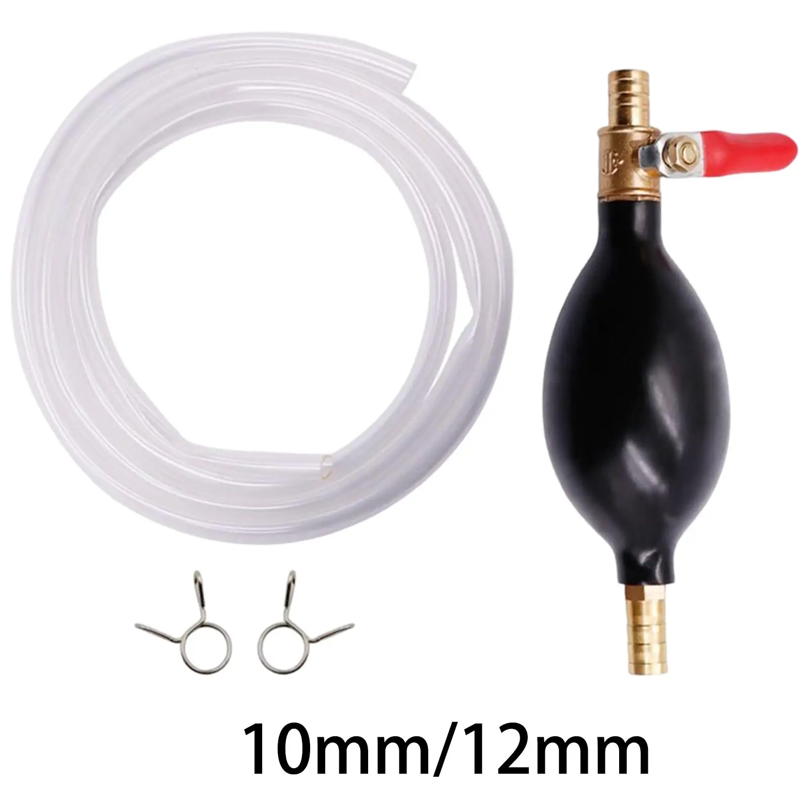 

Ручной сифонный ручной насос с зажимом для шланга Портативный сифонный шланг длиной 2 м Насос для перекачки топлива для масла, воды, аквариума