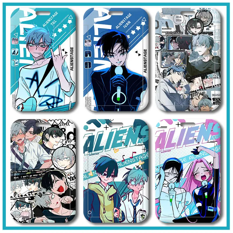 ALIEN STAGE Ivan Till Mizi Sua Luka Hyuna Card Protector Anime ID Card Cover Student Meal Badge ID Holder Card Holder