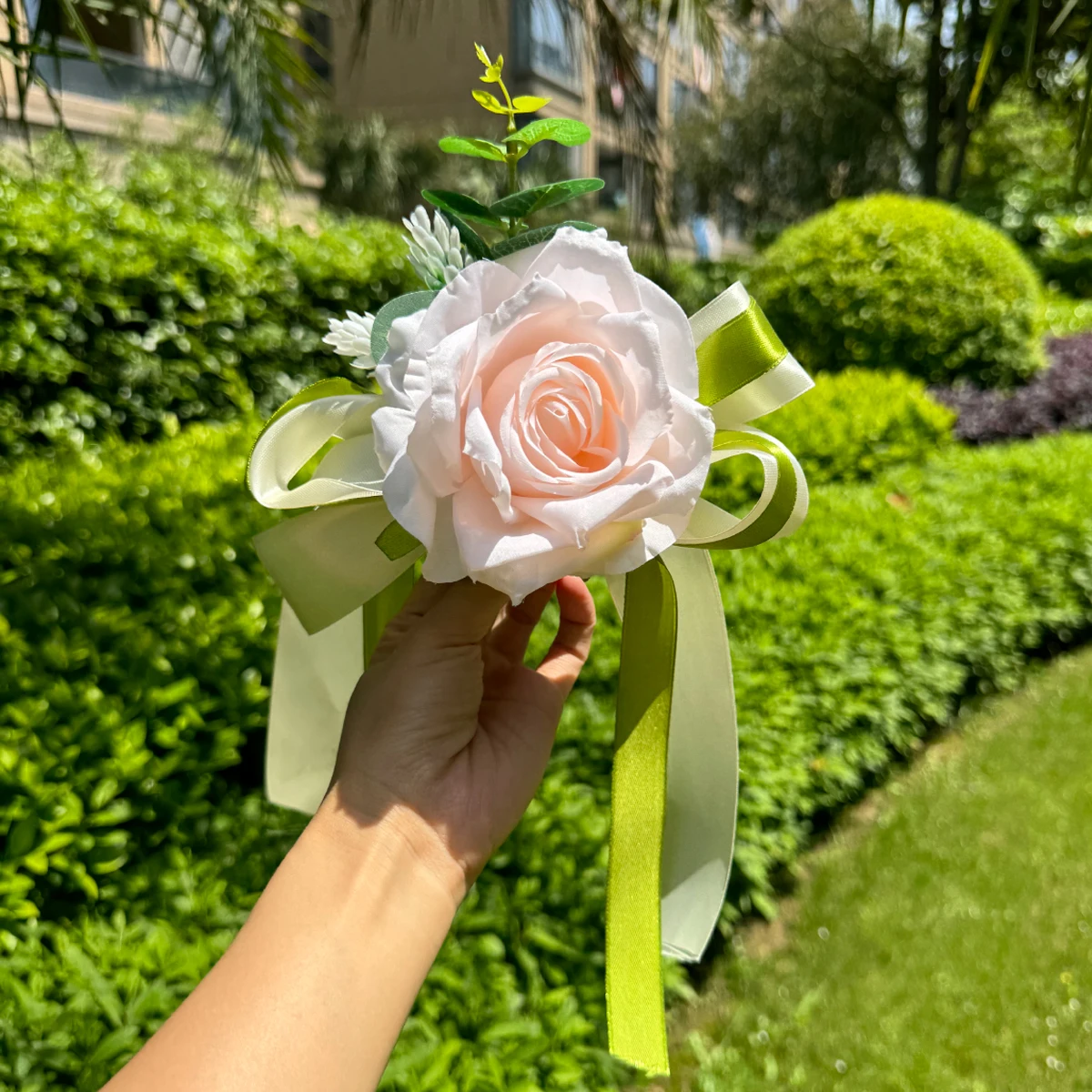 Carro de casamento flor placa fita arcos maçaneta da porta ornamento suprimentos festa eventos acessórios (v ventosa)