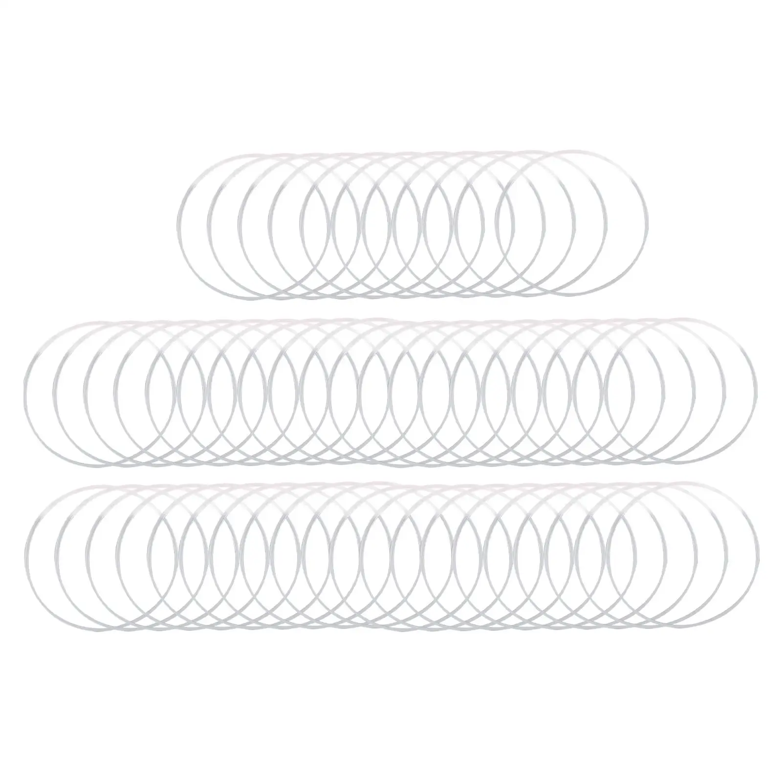Watch Glass Gasket Seal Washers White Gasket Rubber O Ring for 1.0mm-1.2mm Round Watch Glass