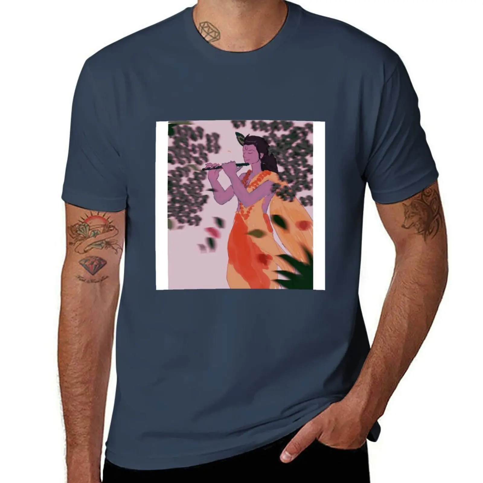 

Krishna T-Shirt anime tshirt g man t shirts for men T-Shirt