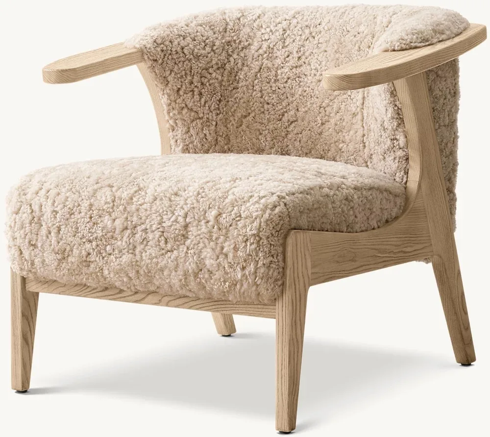 #Customizable Size Chair Handcrafted Wood Frame Ergonomic Living Room Chair