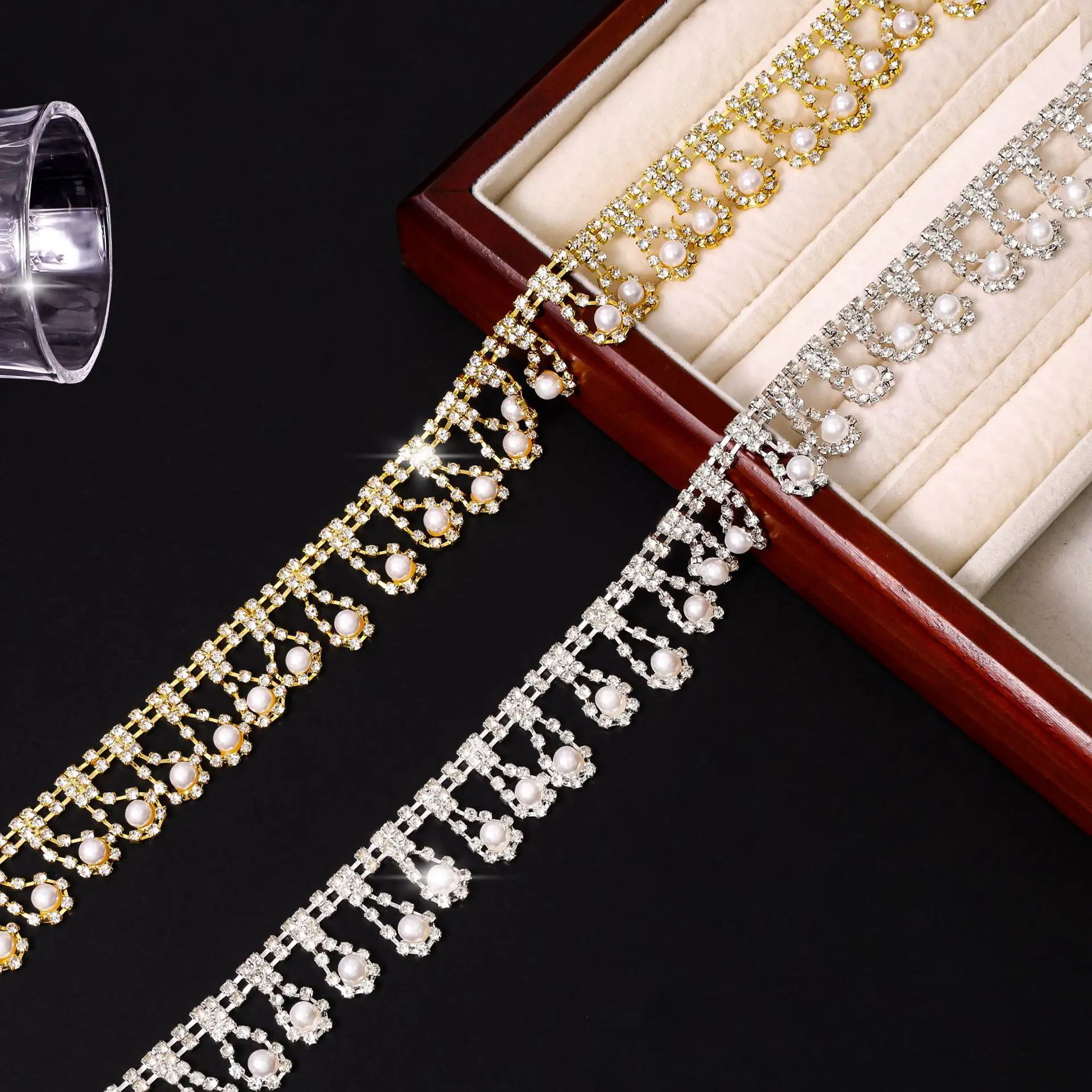 

Новые необычные аксессуары для цепочек с жемчугом и бриллиантами, аксессуары для одежды «сделай сам», цепочка с бахромой