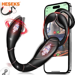 HESEKS-Ohio eur de prostate télécommandé pour hommes, anneau pénien vibrant, prise anale, tainte, UNIS isseur, scorpion, anneau de pénis, jouets sexuels, aveugle