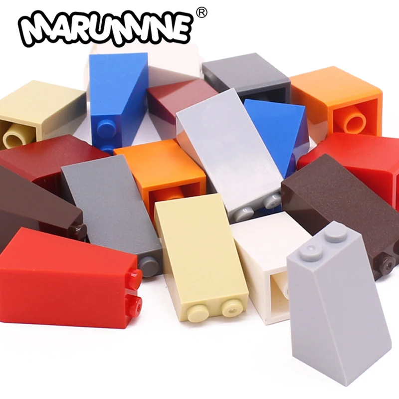 MARUMINE 30499 3684 Building Block Accessories Slope 75 ° 2x2x3 Bricks 20PCS Creative Assembly Parts MOC Christmas Birthday Toys