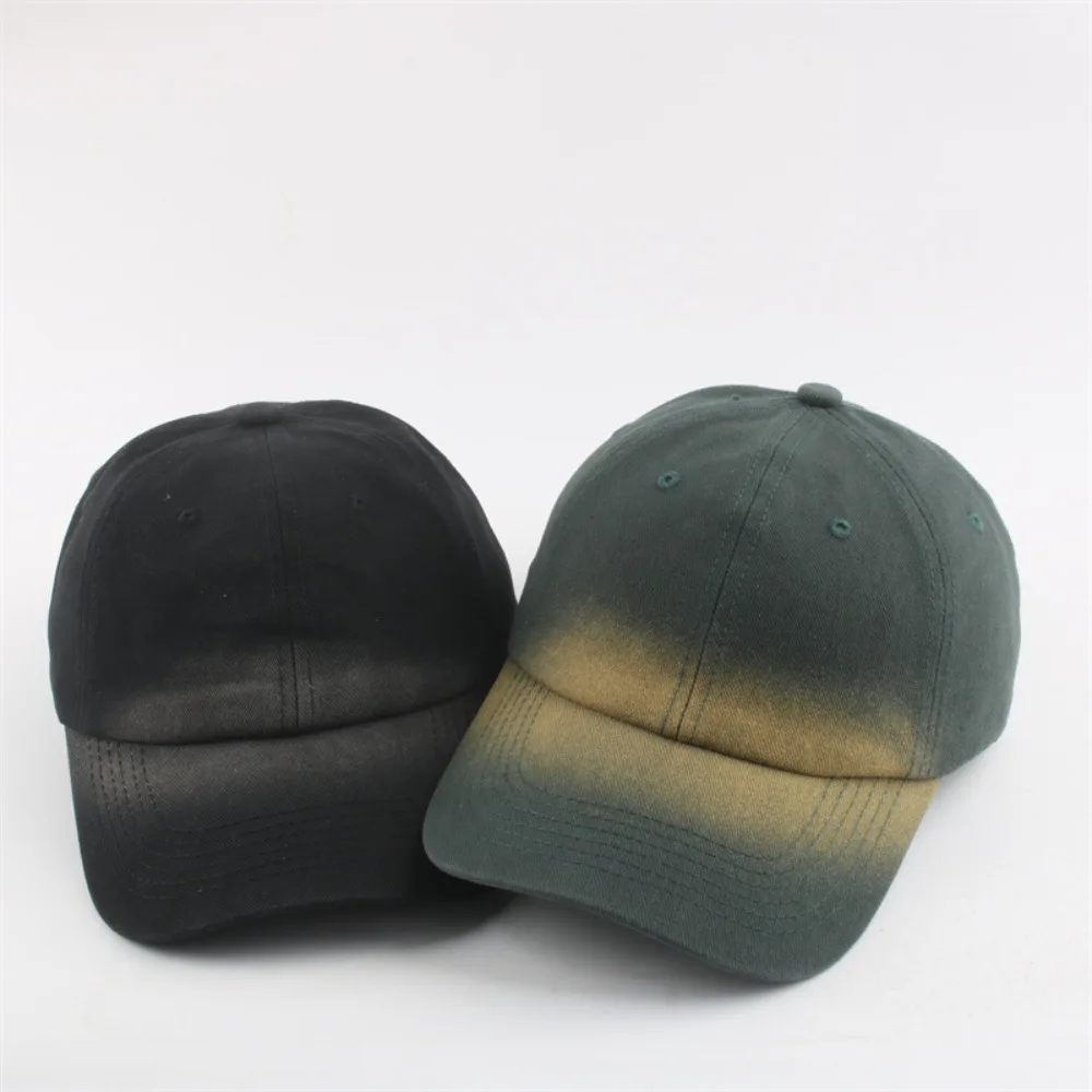 Quick Dry Gradient Color Baseball Cap Adjustable UV Protection Outdoor Sports Hat Ponycap Trucker Hat Breathable Snapback Hat