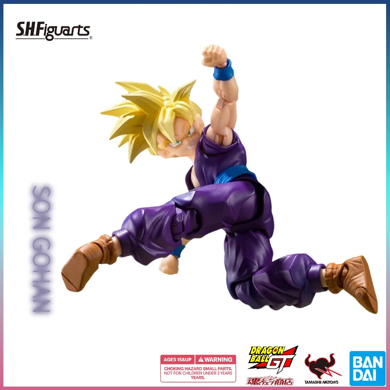 

In Stock Bandai SHF Dragon Ball Z Super Saiyan Son Gohan The Fighter Who Surpassed Goku 1/12 Scale Collectible Action Figure