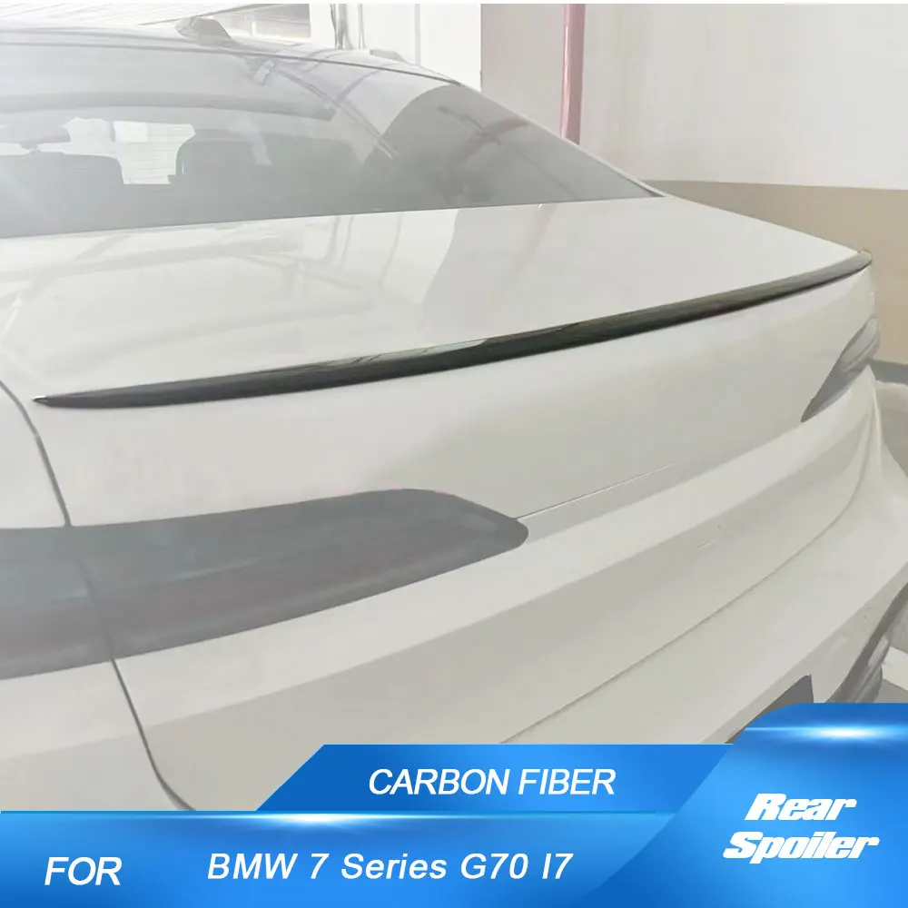 

Car Carbon Fiber Rear Spoiler Wing for BMW 7 Series i7 G70 Sedan 2024 Spoiler Rear Trunk Spoiler Boot Wing Lip