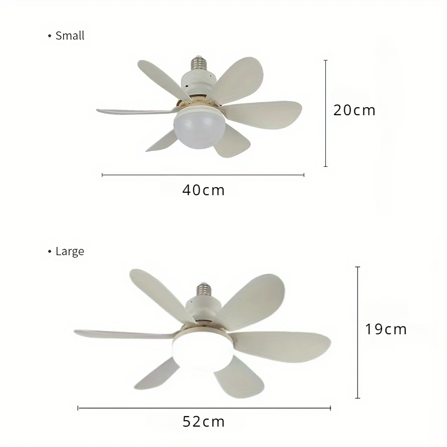 Plafonnier LED avec Ventilateur et Télécommande Multifonctionnel, Trois Documents, Variateur de Vitesse, pour la Maison, Chambre à Coucher et Salon