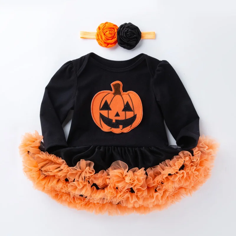 Baby Dress Halloween Baby Dress Autumn Winter Long Sleeve Dress 2 Years Old Girl Clothing Halloween Party Dress