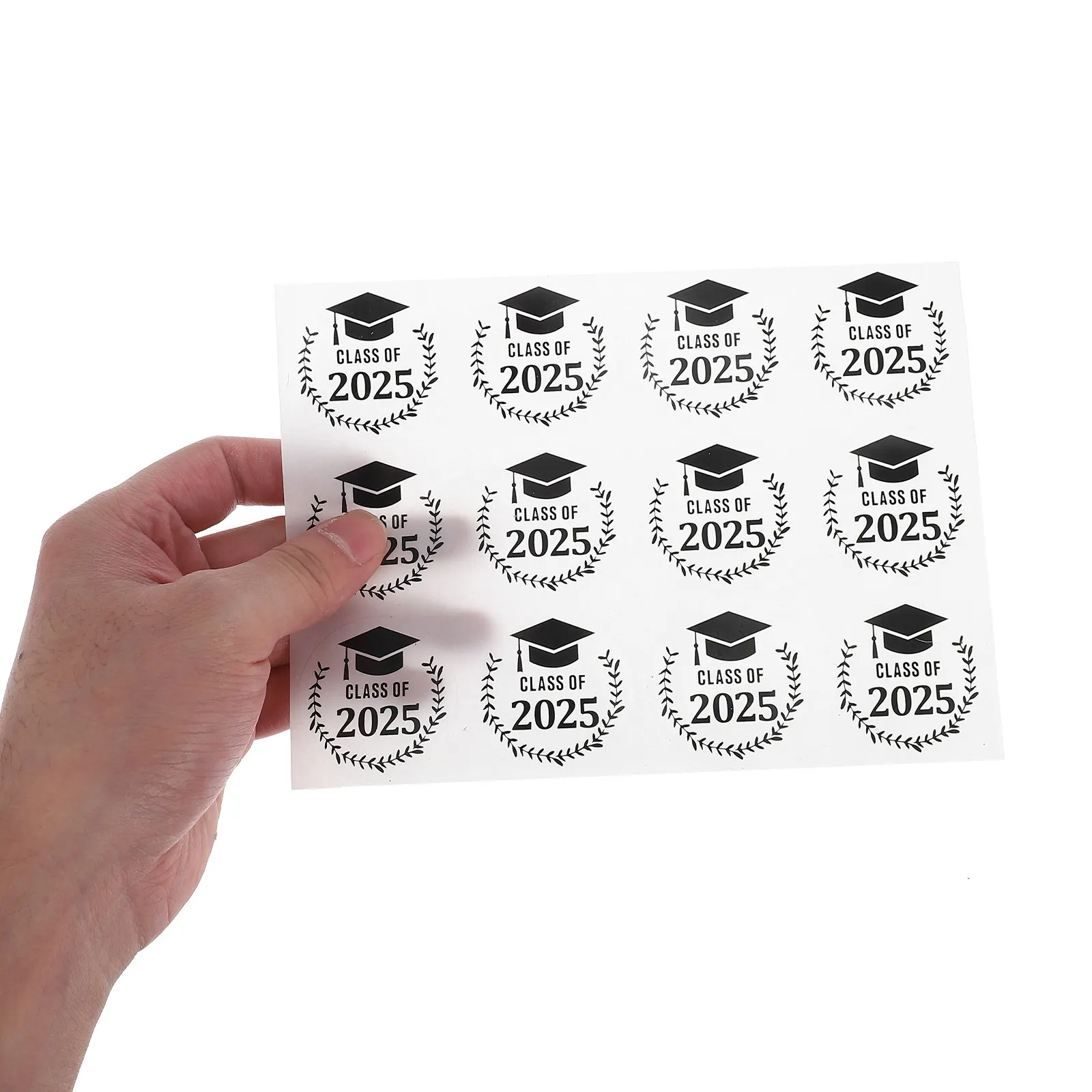 

120Pcs Graduation Hat Stickers Gold Foil Sealing Labels for Present Bags Cards Party Favors Graduation Season Stickers