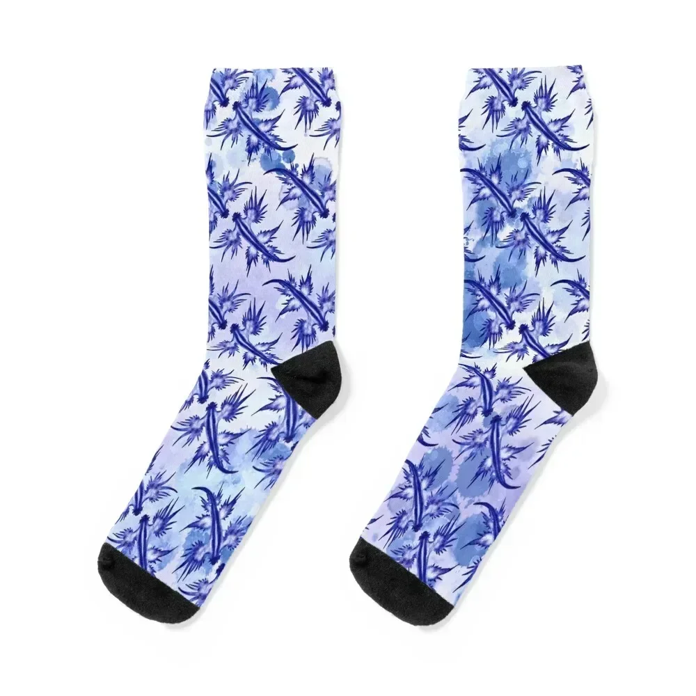 Blue Dragon Sea Slug Socks Hiking boots professional running Man Socks Women's