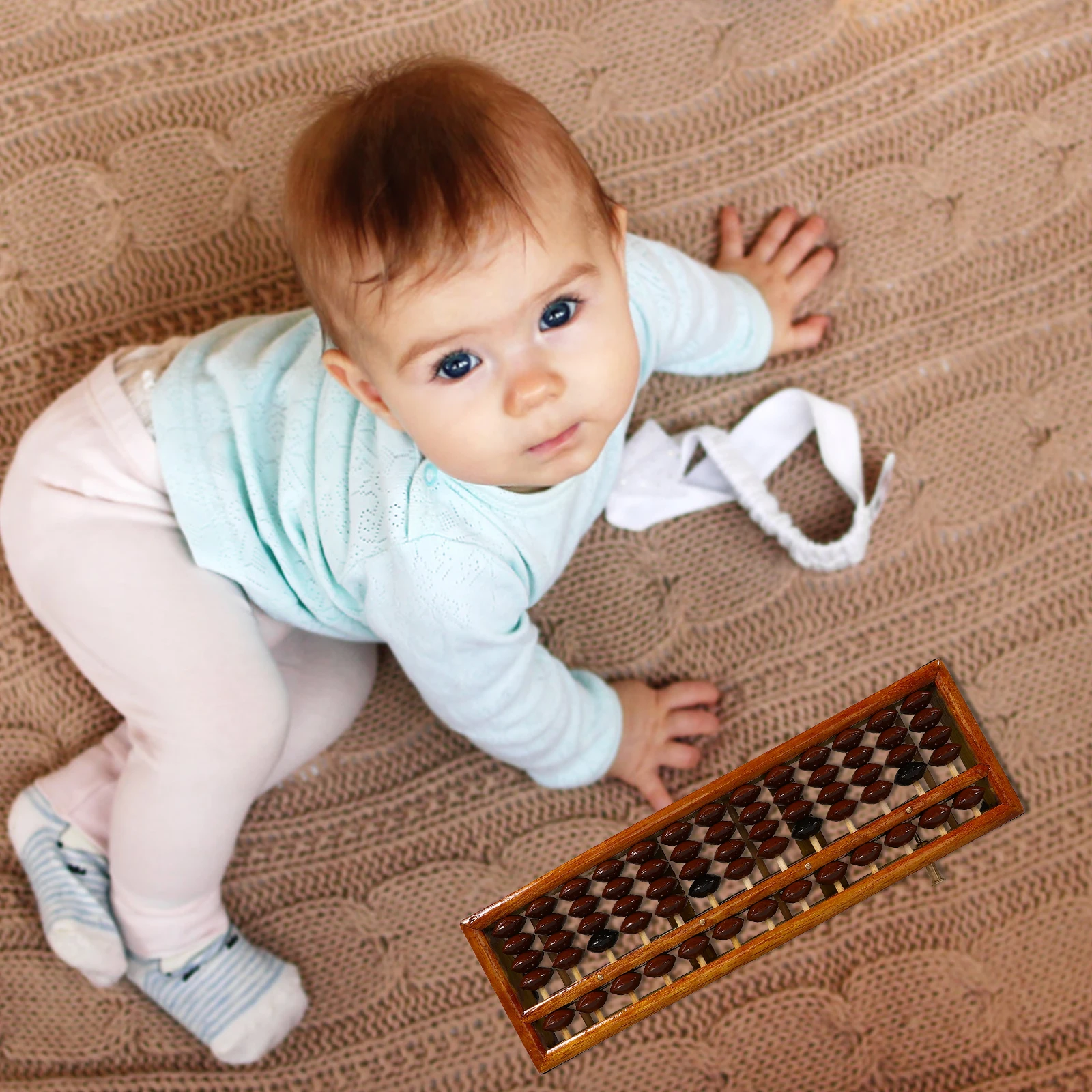 

1Pc Retro 13-Column Chinese Abacus Learning Tool For Kids Adults Educational Calculator