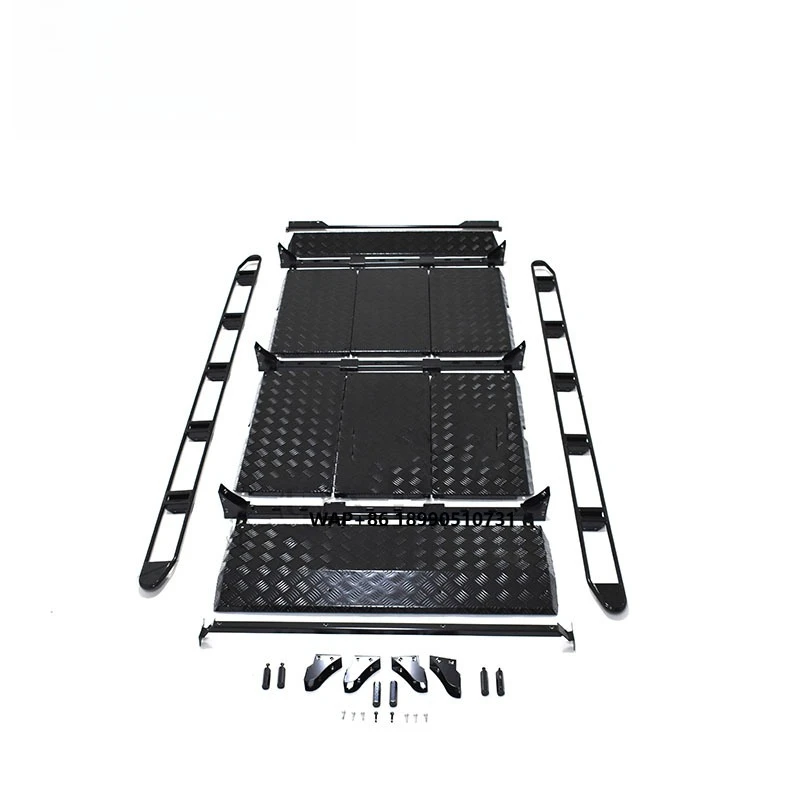 

2021 2022G Class W463A Luggage Rack With Ladder W464 G500 G63 Stainless Universal Roof Frame Spoiler Mount Camp Luggage Rack