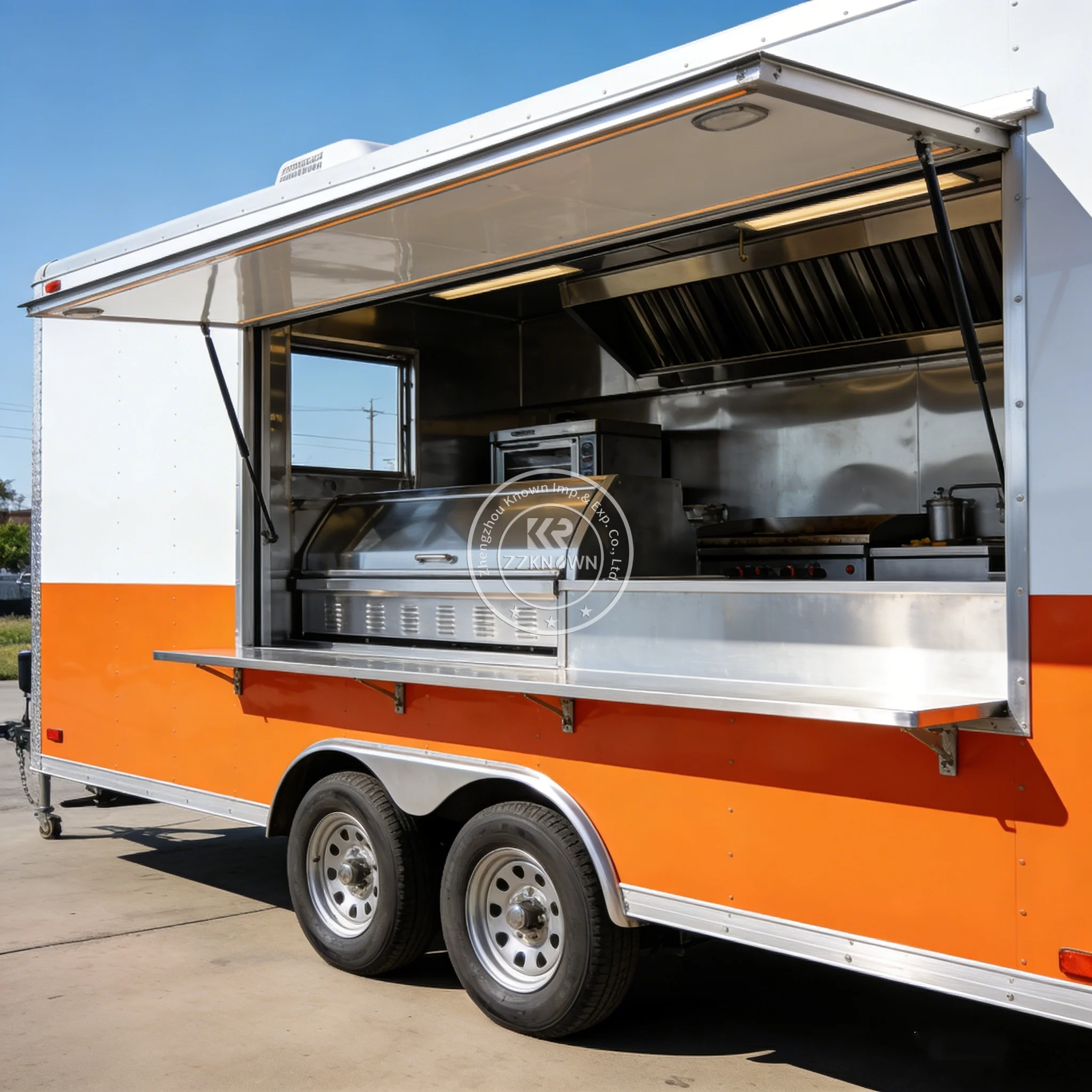 

Коммерческий мобильный прицеп для кейтеринга, полностью оборудованный для уличной торговли едой и напитками