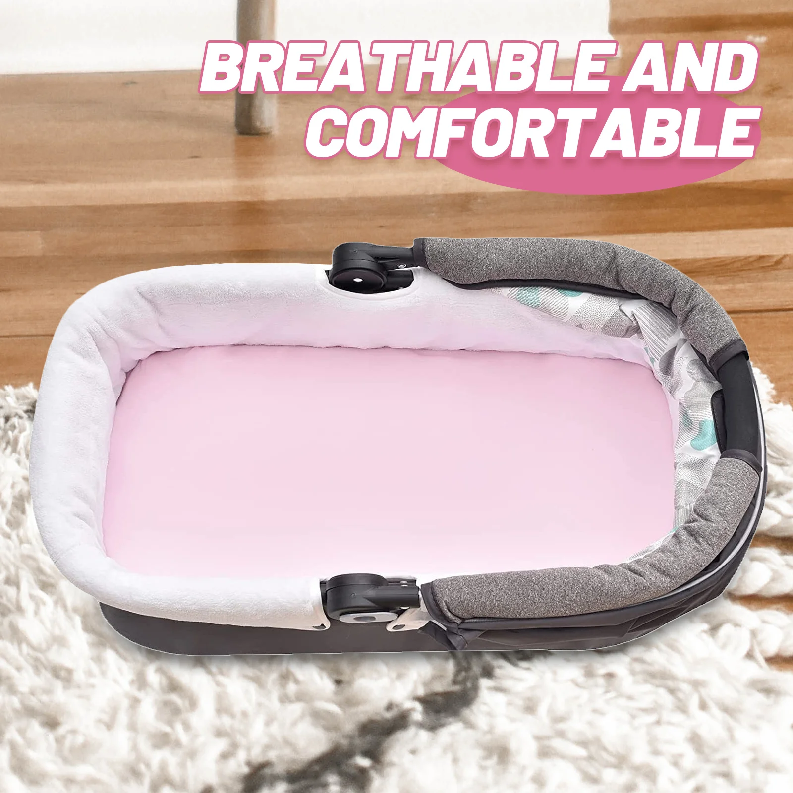 

3Pcs Microfiber Baby Crib Fitted Sheets Mattress Cover for Toddler Bed Reusable Soft Washable Hypoallergenic Cozy Sleep