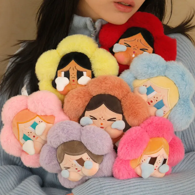 Authentic Crybaby Sad Club Series Blind Box Plush Flower Peripheral Gift Macaron Color Series Children Surprise Blind Box Gift